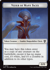 Angel of Sanctions // Vizier of Many Faces Double-Sided Token [Aetherdrift Commander] | Rock City Comics