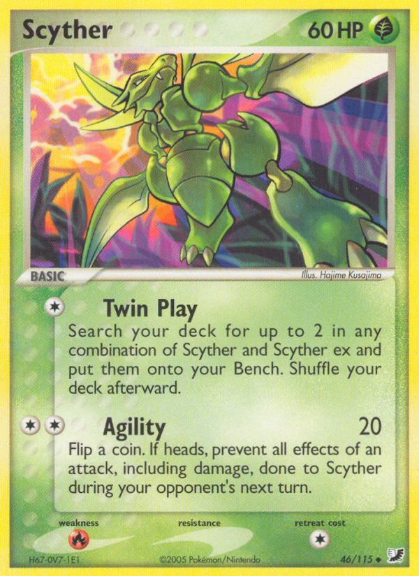 Scyther (46/115) [EX: Unseen Forces] | Rock City Comics