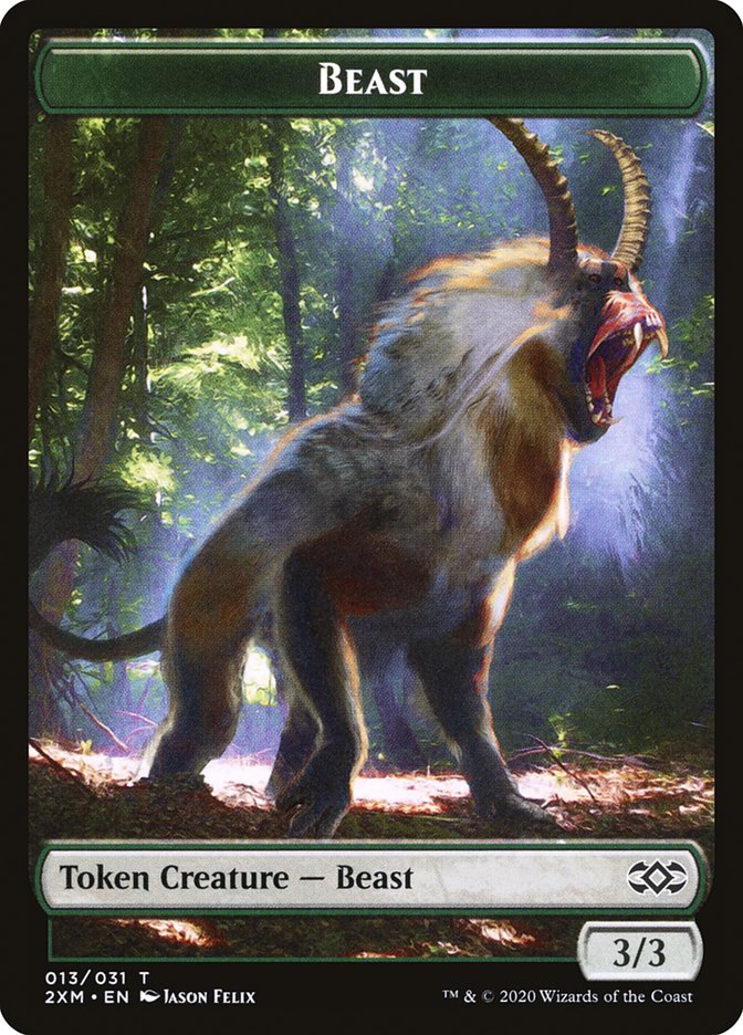 Beast Token [Double Masters Tokens] | Rock City Comics
