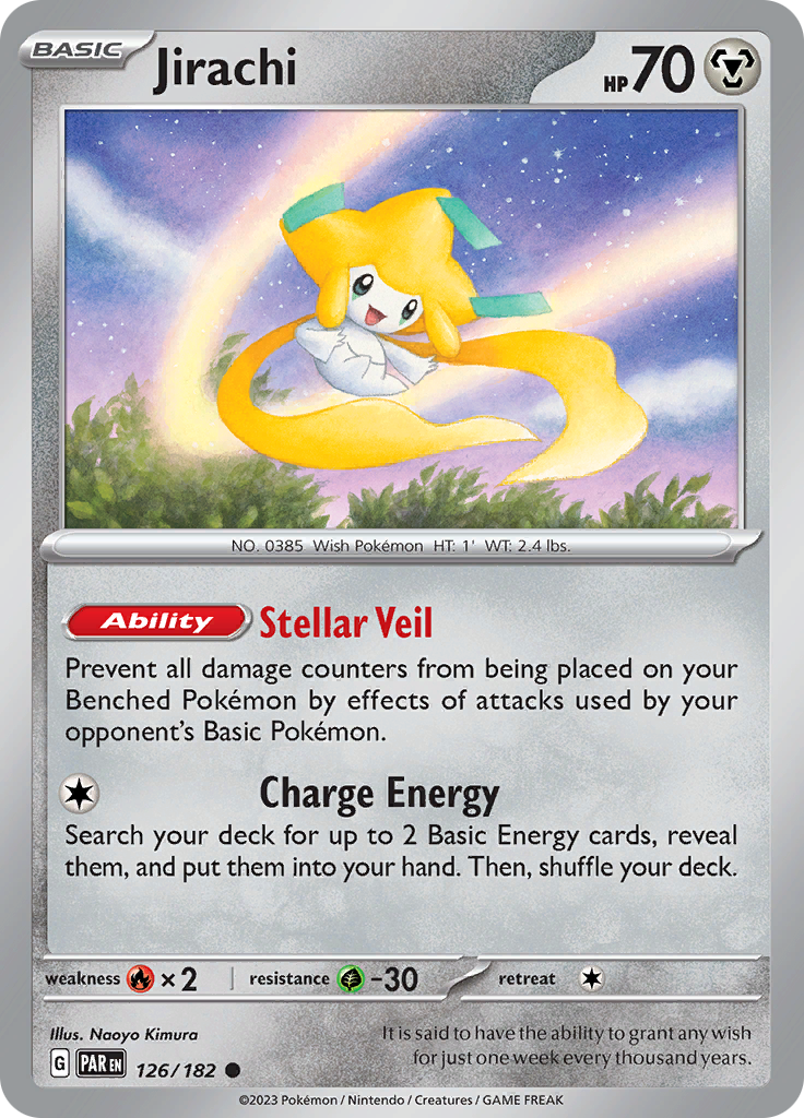 Jirachi (126/182) [Scarlet & Violet: Paradox Rift] | Rock City Comics