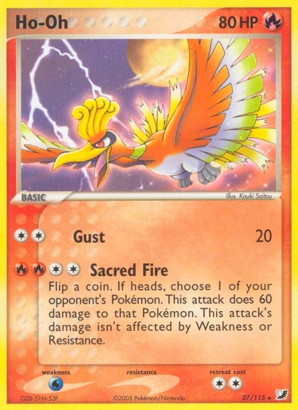 Ho-Oh (27/115) [EX: Unseen Forces] | Rock City Comics