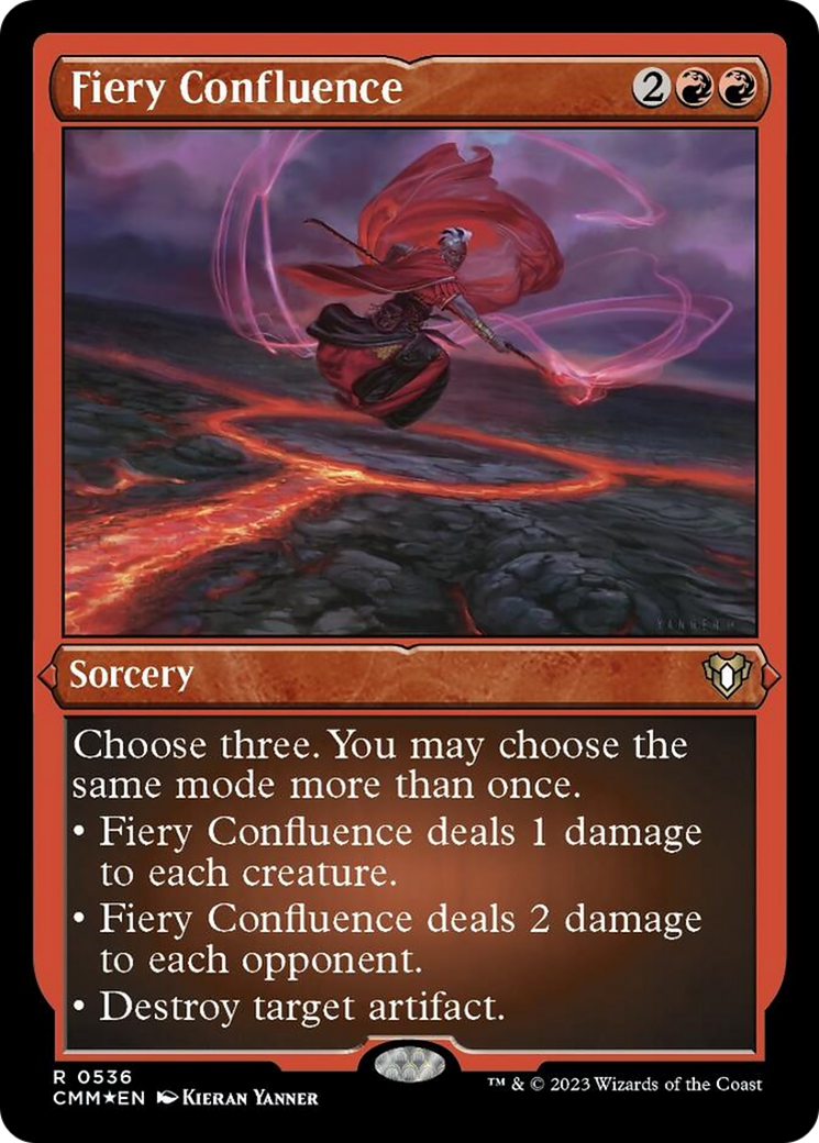 Fiery Confluence (Foil Etched) [Commander Masters] | Rock City Comics