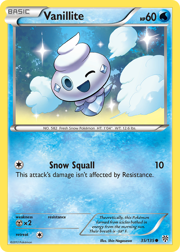 Vanillite (35/135) [Black & White: Plasma Storm] | Rock City Comics