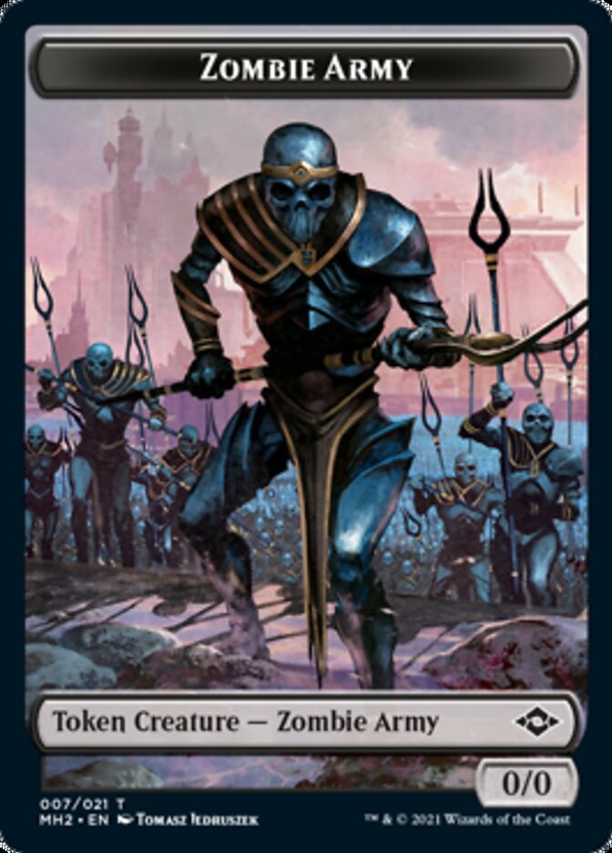 Clue (14) // Zombie Army Double-Sided Token [Modern Horizons 2 Tokens] | Rock City Comics