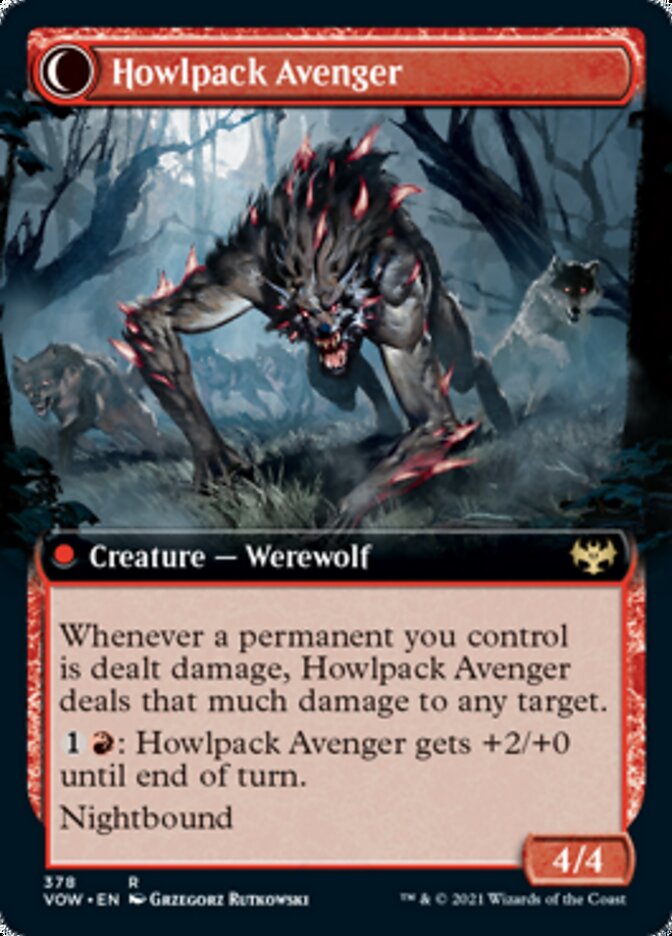 Ill-Tempered Loner // Howlpack Avenger (Extended Art) [Innistrad: Crimson Vow] | Rock City Comics
