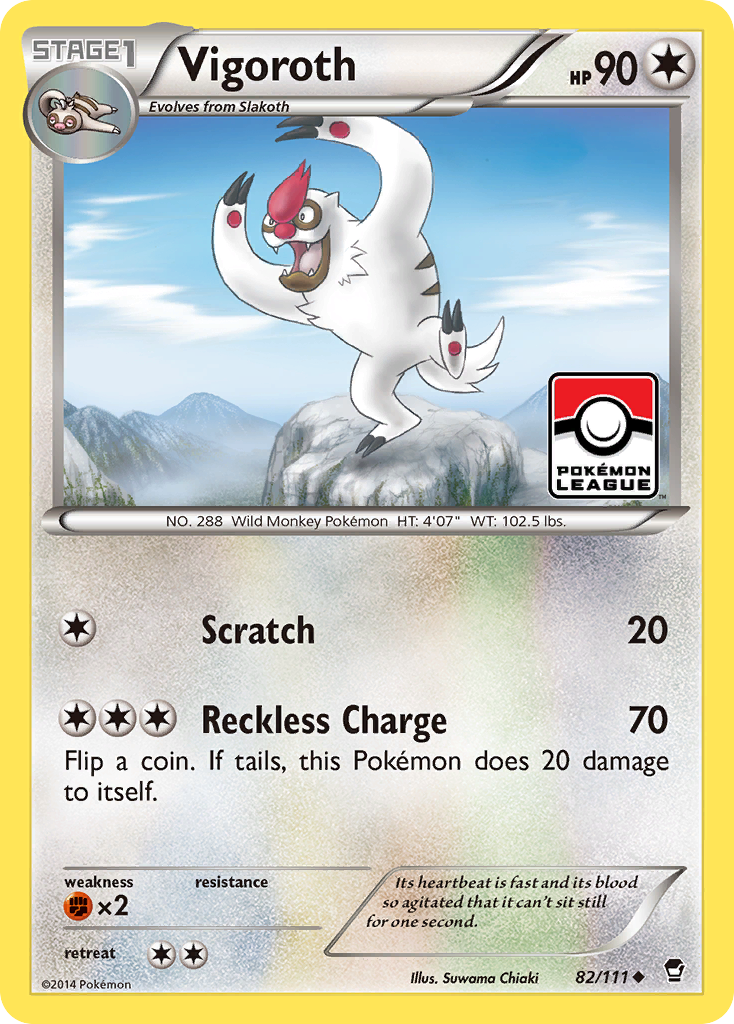 Vigoroth (82/111) [XY: Furious Fists] | Rock City Comics