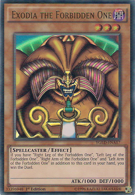 Exodia the Forbidden One [YGLD-ENA17] Ultra Rare | Rock City Comics