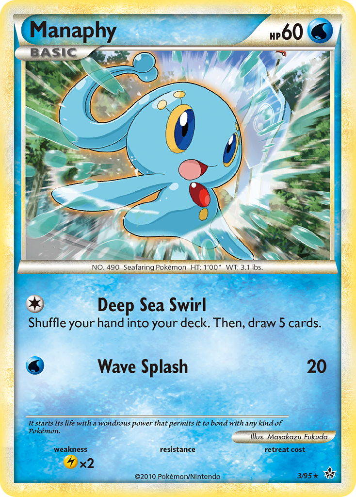 Manaphy (3/95) [HeartGold & SoulSilver: Unleashed] | Rock City Comics