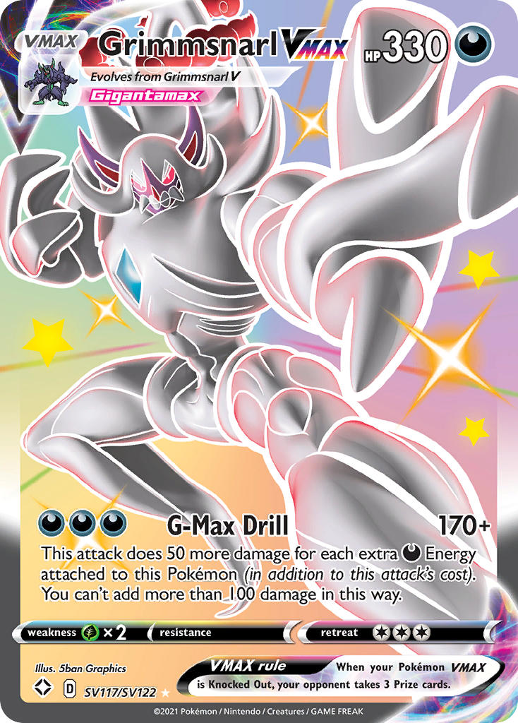 Grimmsnarl VMAX (SV117/SV122) [Sword & Shield: Shining Fates] | Rock City Comics