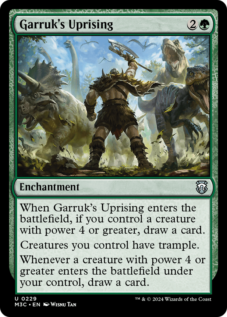 Garruk's Uprising (Ripple Foil) [Modern Horizons 3 Commander] | Rock City Comics