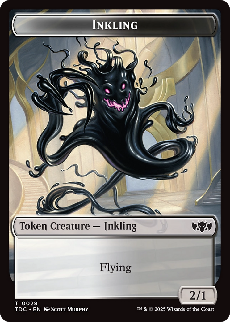 Inkling // Insect (0023) Double-Sided Token [Tarkir: Dragonstorm Commander Tokens] | Rock City Comics