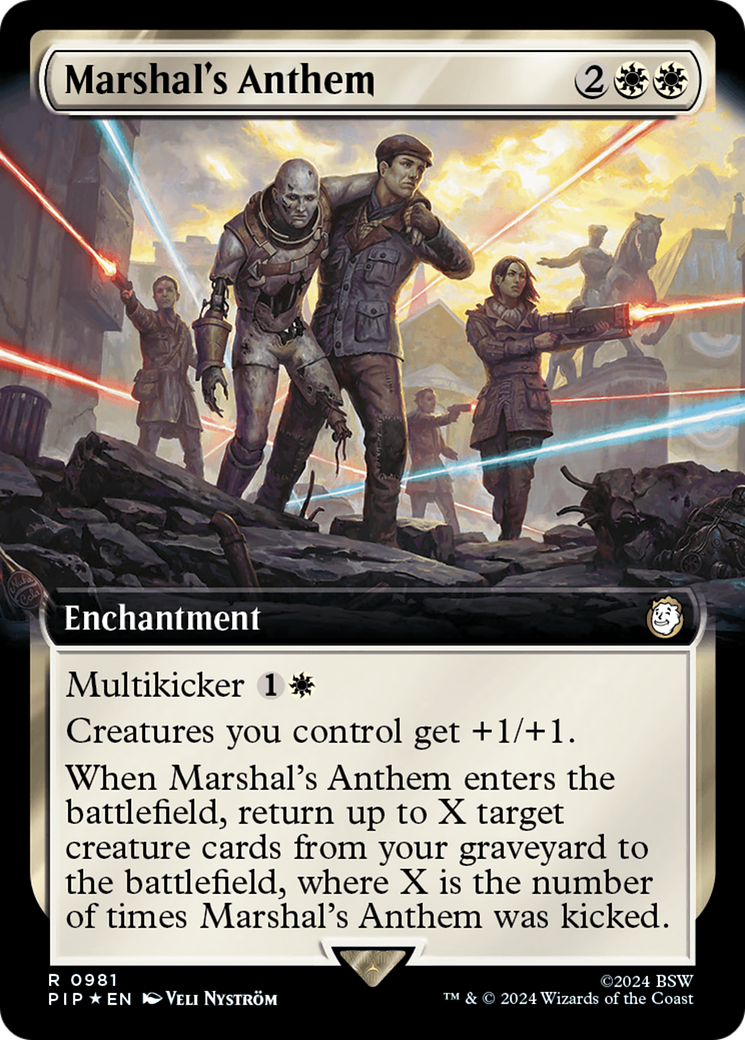 Marshal's Anthem (Extended Art) (Surge Foil) [Fallout] | Rock City Comics