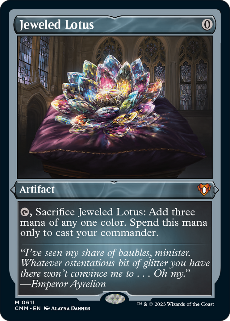 Jeweled Lotus (Foil Etched) [Commander Masters] | Rock City Comics