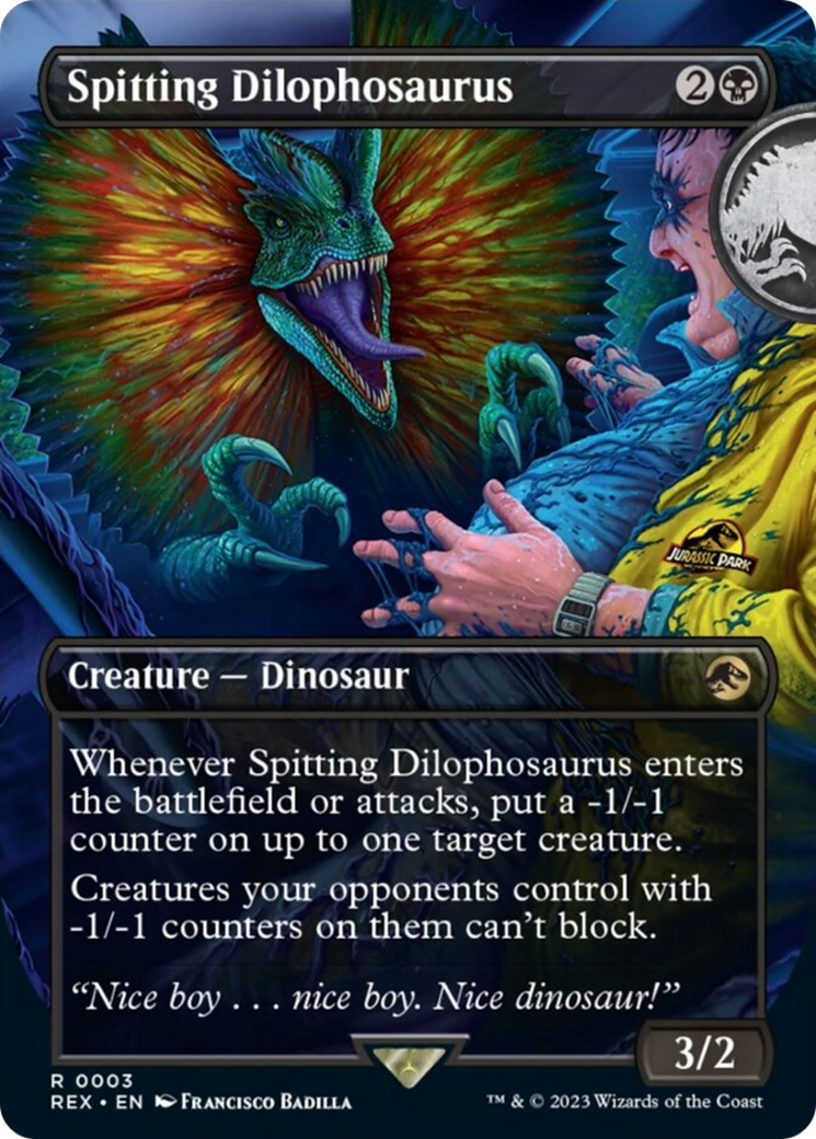 Spitting Dilophosaurus (Borderless) [Jurassic World Collection] | Rock City Comics