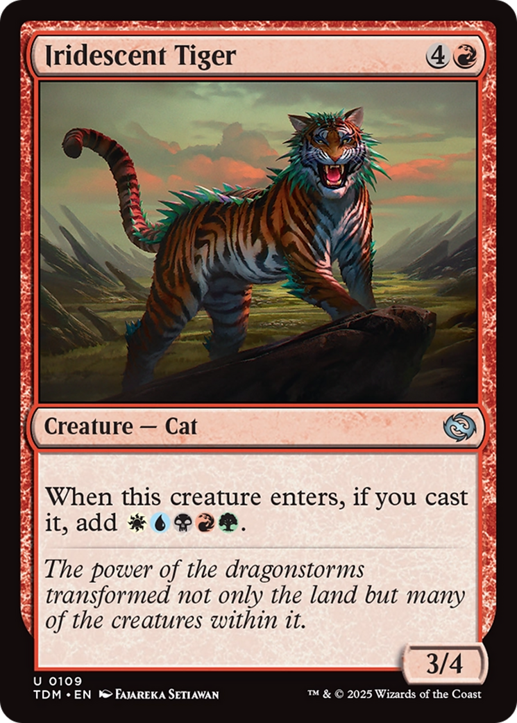 Iridescent Tiger [Tarkir: Dragonstorm] | Rock City Comics