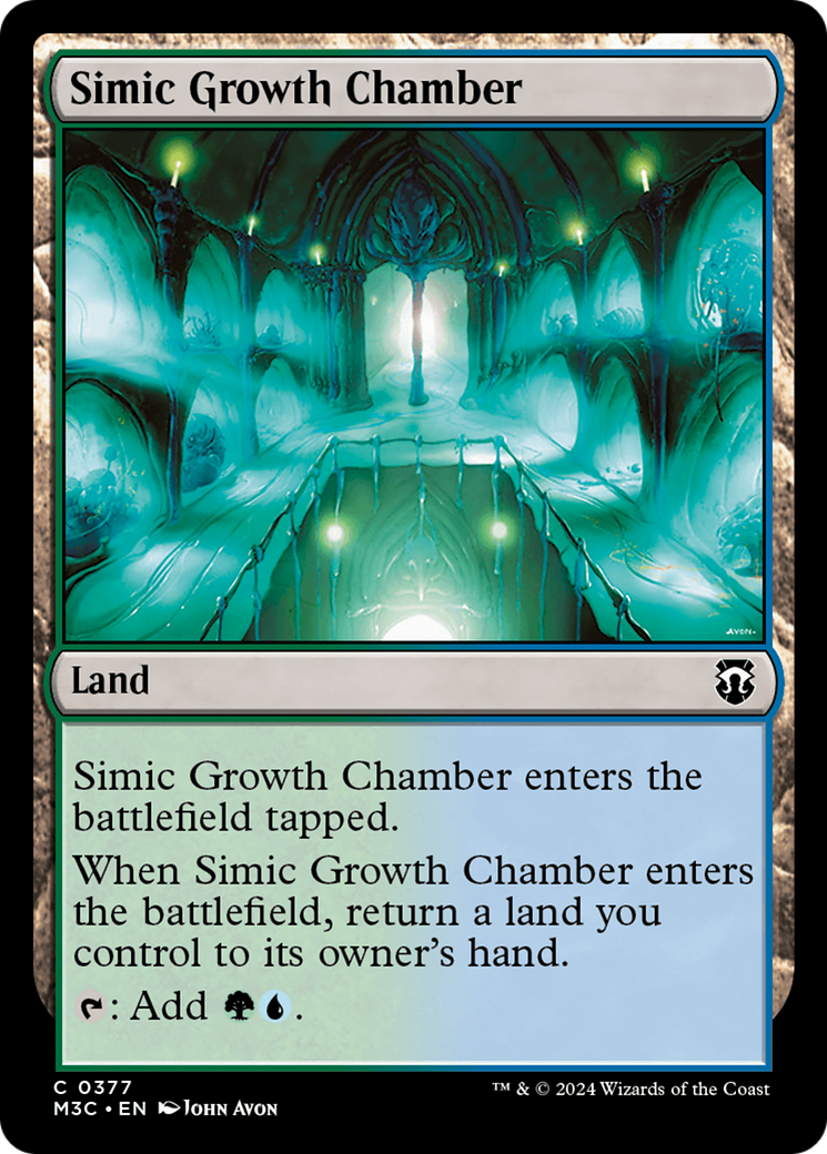 Simic Growth Chamber (Ripple Foil) [Modern Horizons 3 Commander] | Rock City Comics