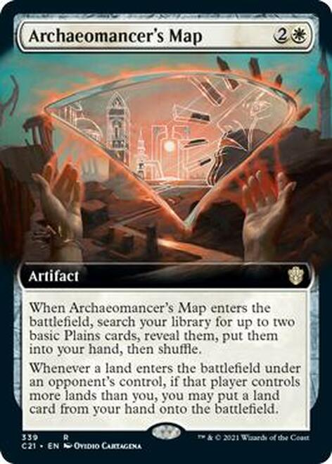 Archaeomancer's Map (Extended Art) [Commander 2021] | Rock City Comics