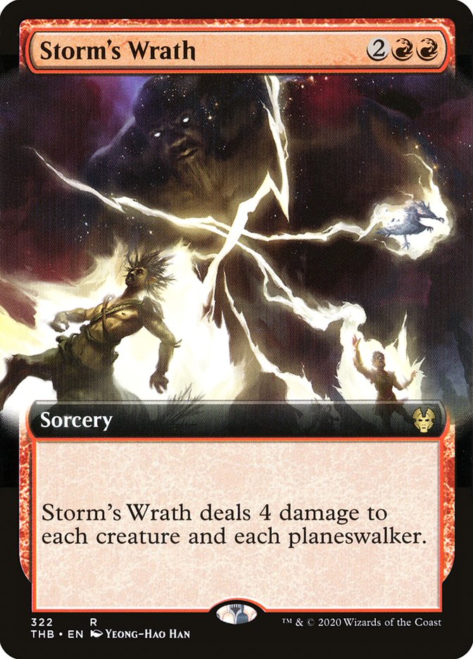 Storm's Wrath (Extended Art) [Theros Beyond Death] | Rock City Comics