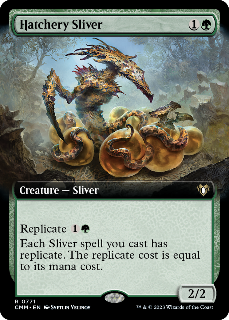 Hatchery Sliver (Extended Art) [Commander Masters] | Rock City Comics