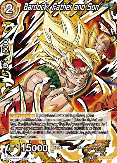 Bardock, Father and Son (Reprint) (DB1-100) [Battle Evolution Booster] | Rock City Comics