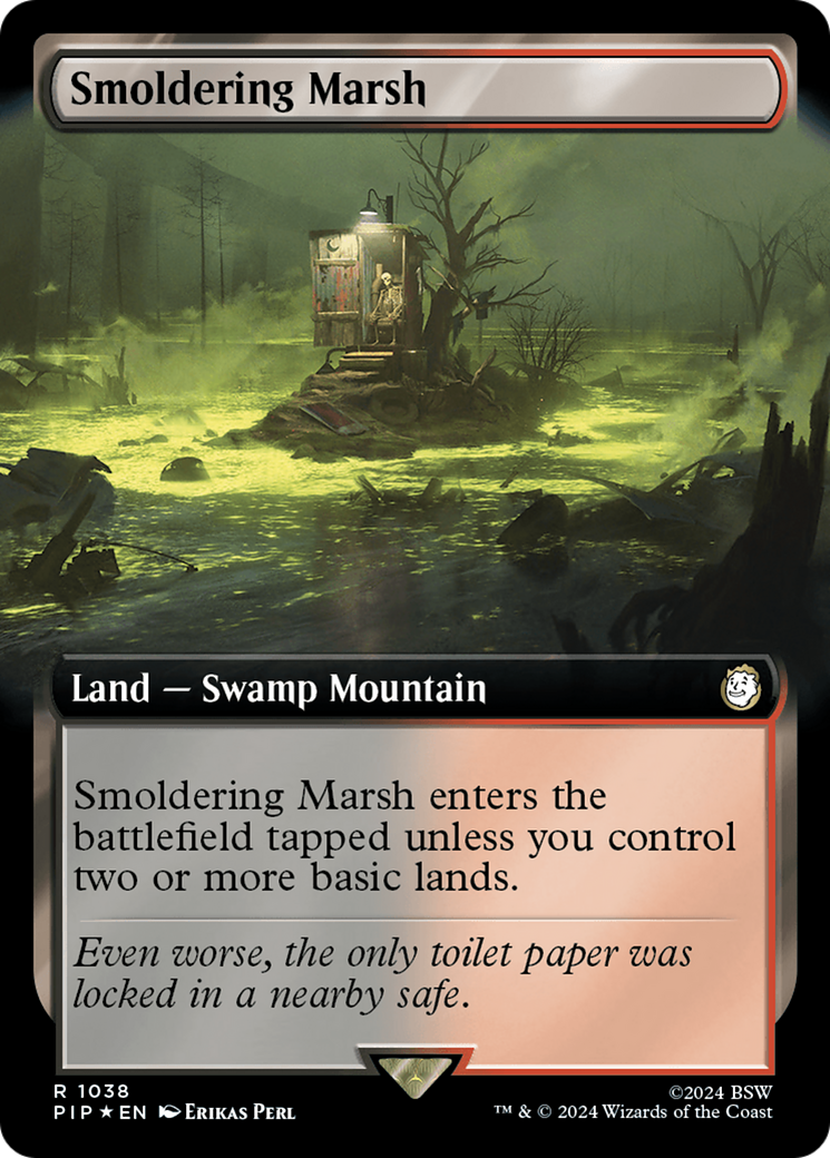 Smoldering Marsh (Extended Art) (Surge Foil) [Fallout] | Rock City Comics