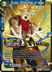 Trunks, Forerunner of Hope (Championship Final 2019) (Finalist) (P-139) [Tournament Promotion Cards] | Rock City Comics