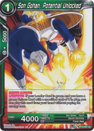 Son Gohan, Potential Unlocked (BT10-067) [Rise of the Unison Warrior 2nd Edition] | Rock City Comics