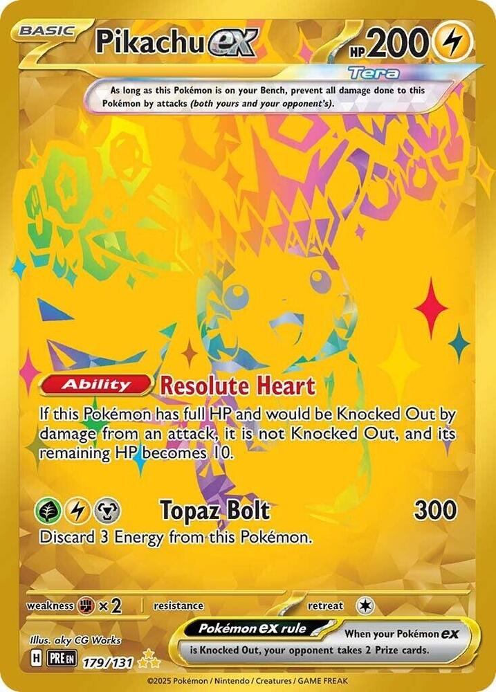 Pikachu ex (179/131) [Scarlet & Violet: Prismatic Evolutions] | Rock City Comics