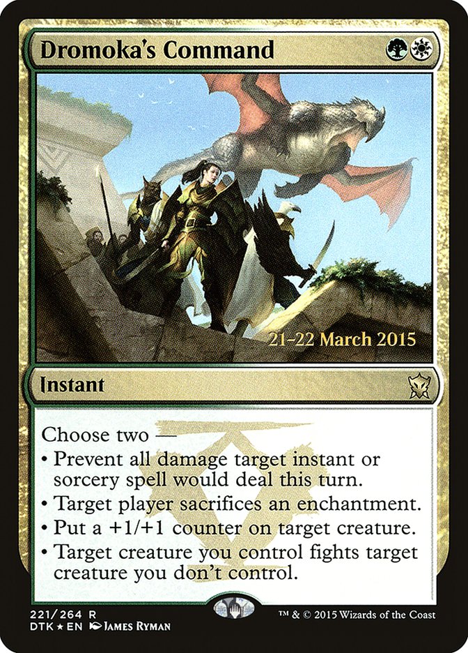 Dromoka's Command [Dragons of Tarkir Prerelease Promos] | Rock City Comics