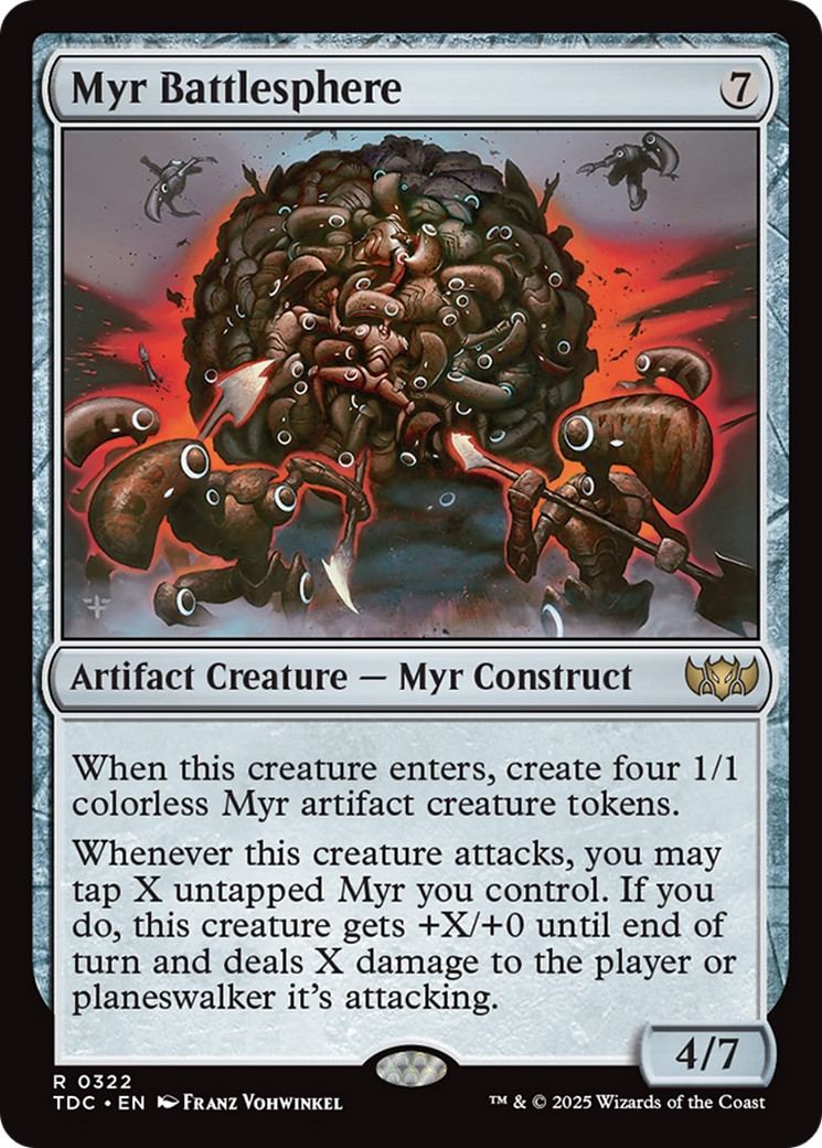 Myr Battlesphere [Tarkir: Dragonstorm Commander] | Rock City Comics