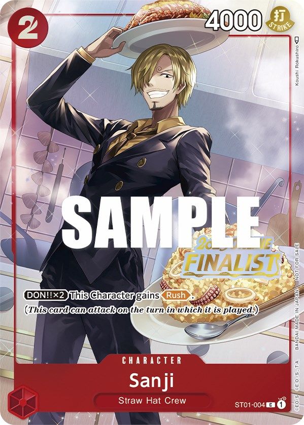 Sanji (Online Regional 2023) [Finalist] [One Piece Promotion Cards] | Rock City Comics