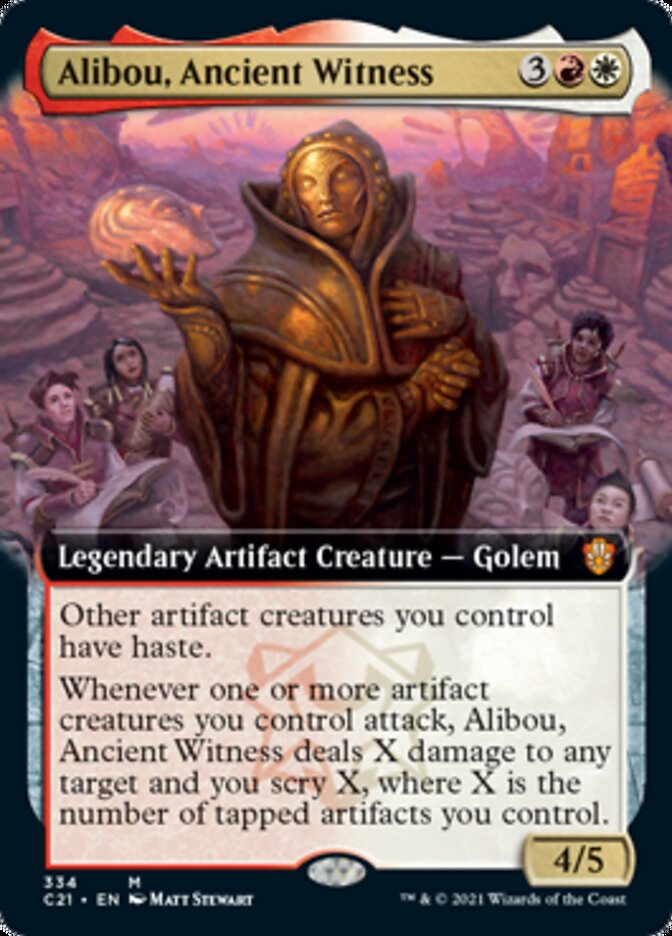 Alibou, Ancient Witness (Extended Art) [Commander 2021] | Rock City Comics