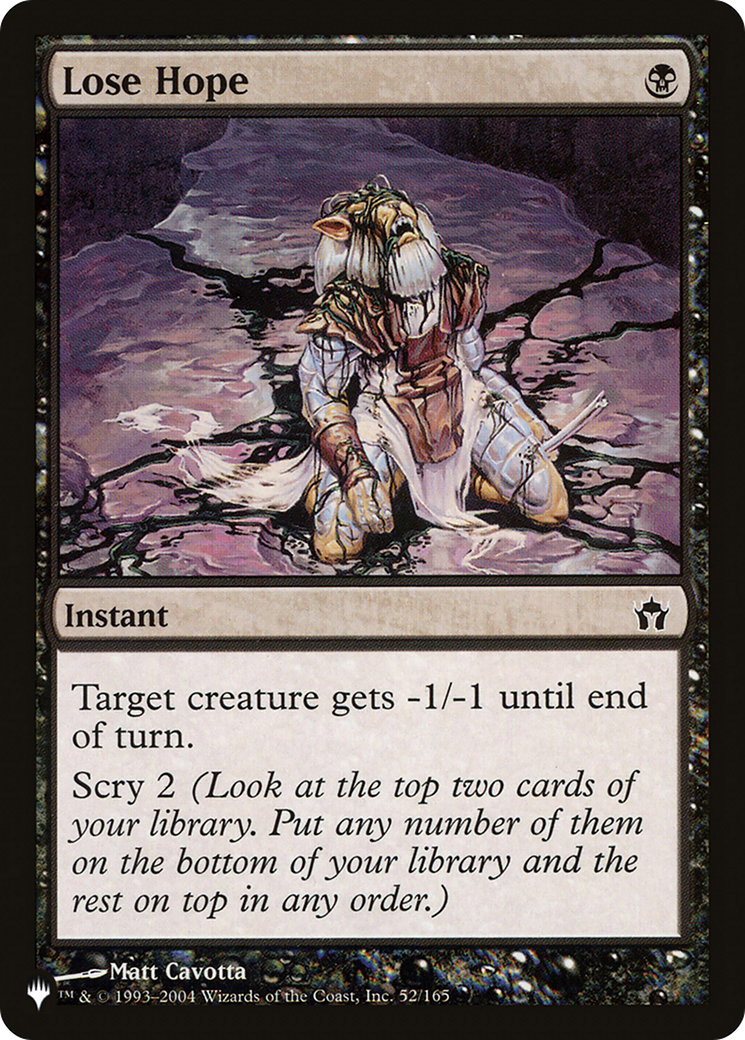 Lose Hope [The List] | Rock City Comics