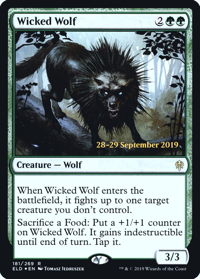 Wicked Wolf [Throne of Eldraine Prerelease Promos] | Rock City Comics