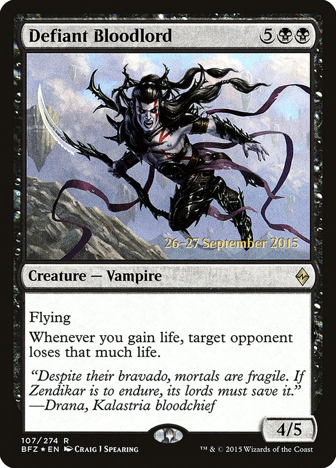 Defiant Bloodlord [Battle for Zendikar Prerelease Promos] | Rock City Comics