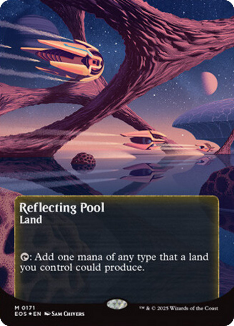 Reflecting Pool (0171) (Borderless) (Galaxy Foil) [Edge of Eternities: Stellar Sights] | Rock City Comics