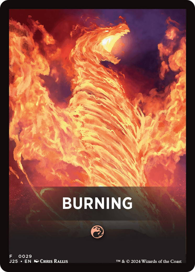 Burning Theme Card [Foundations Jumpstart Front Cards] | Rock City Comics