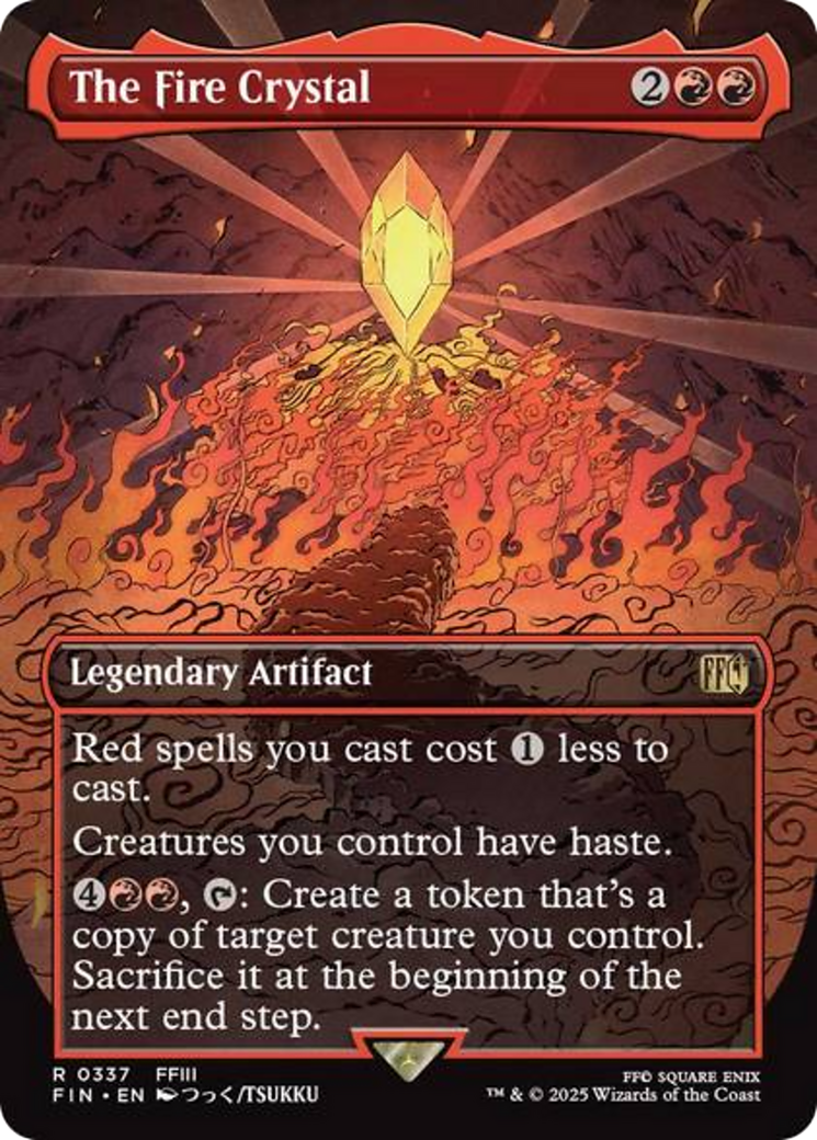 The Fire Crystal (Borderless) [FINAL FANTASY] | Rock City Comics