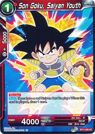 Son Goku, Saiyan Youth (BT11-008) [Vermilion Bloodline] | Rock City Comics