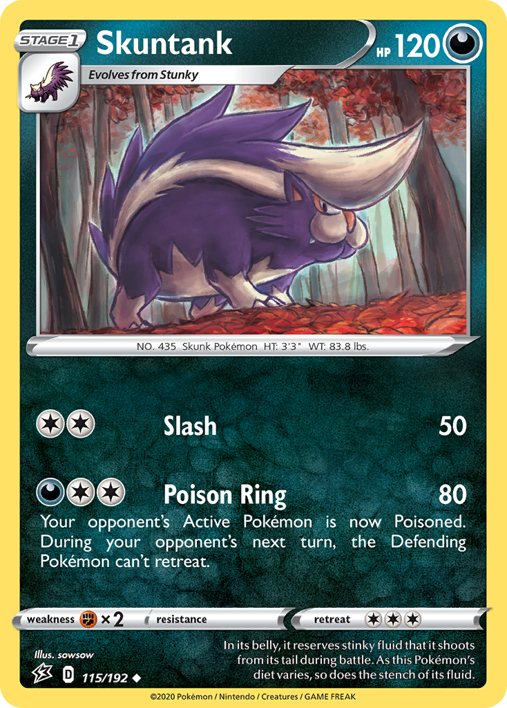 Skuntank (115/192) [Sword & Shield: Rebel Clash] | Rock City Comics