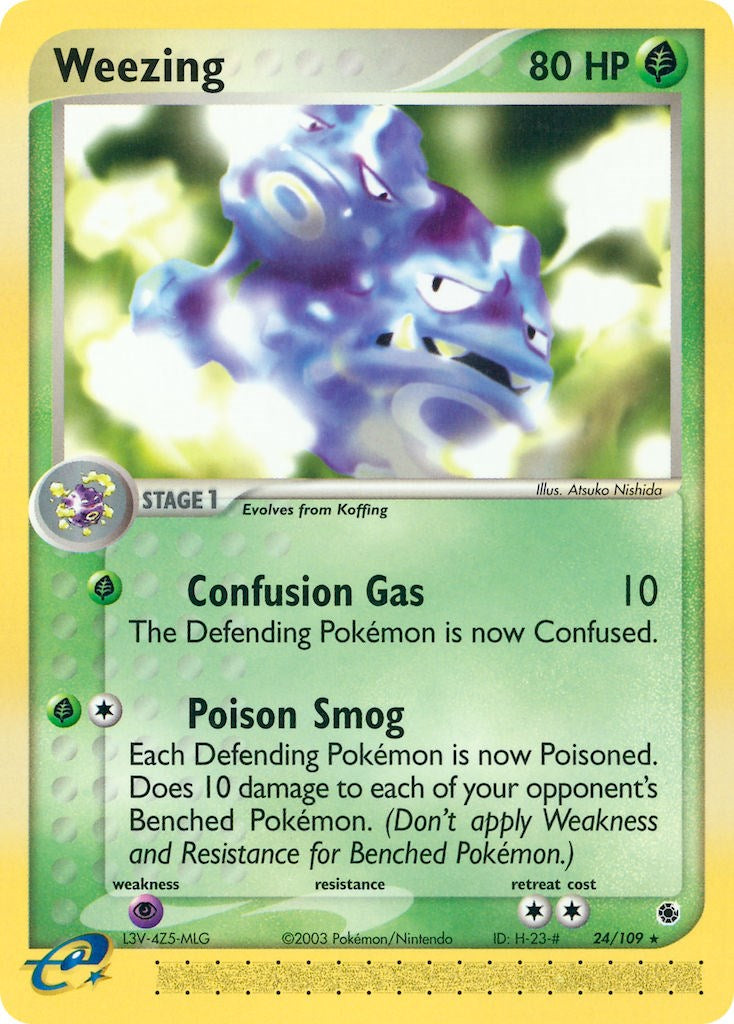Weezing (24/109) [EX: Ruby & Sapphire] | Rock City Comics