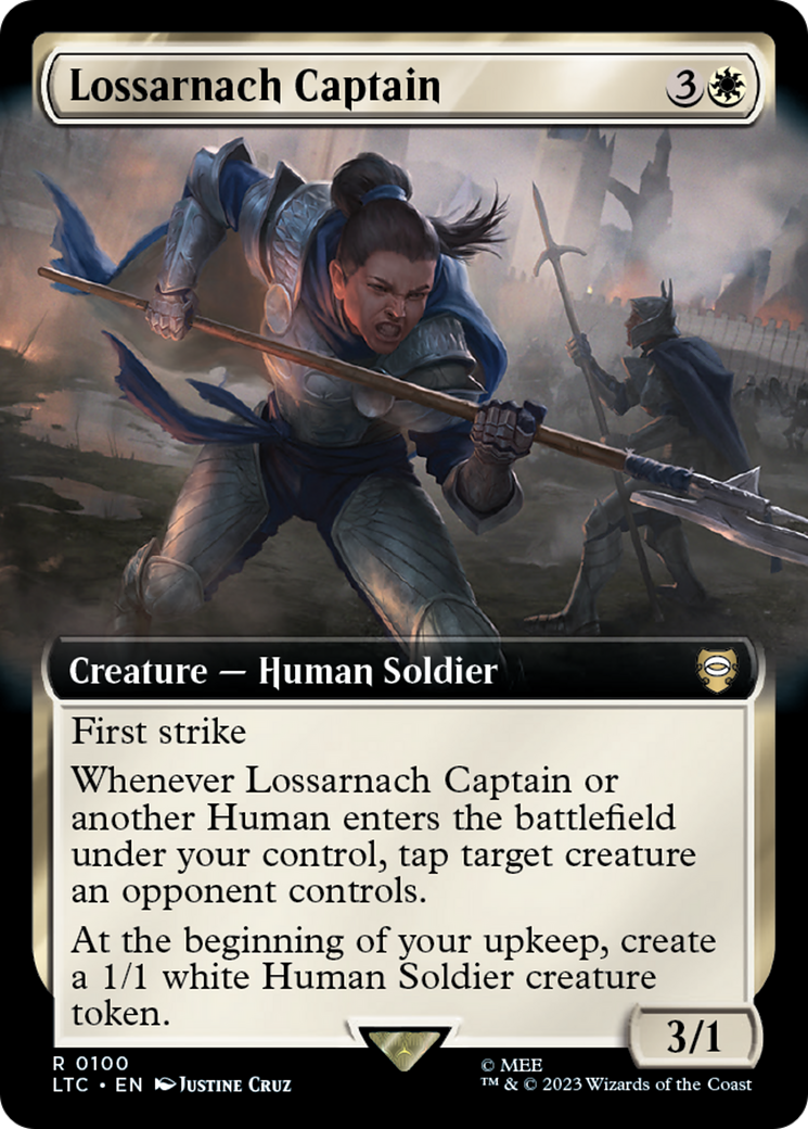 Lossarnach Captain (Extended Art) [The Lord of the Rings: Tales of Middle-Earth Commander] | Rock City Comics