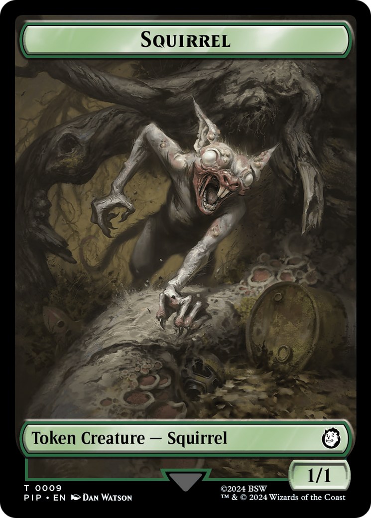 Junk // Squirrel Double-Sided Token [Fallout Tokens] | Rock City Comics