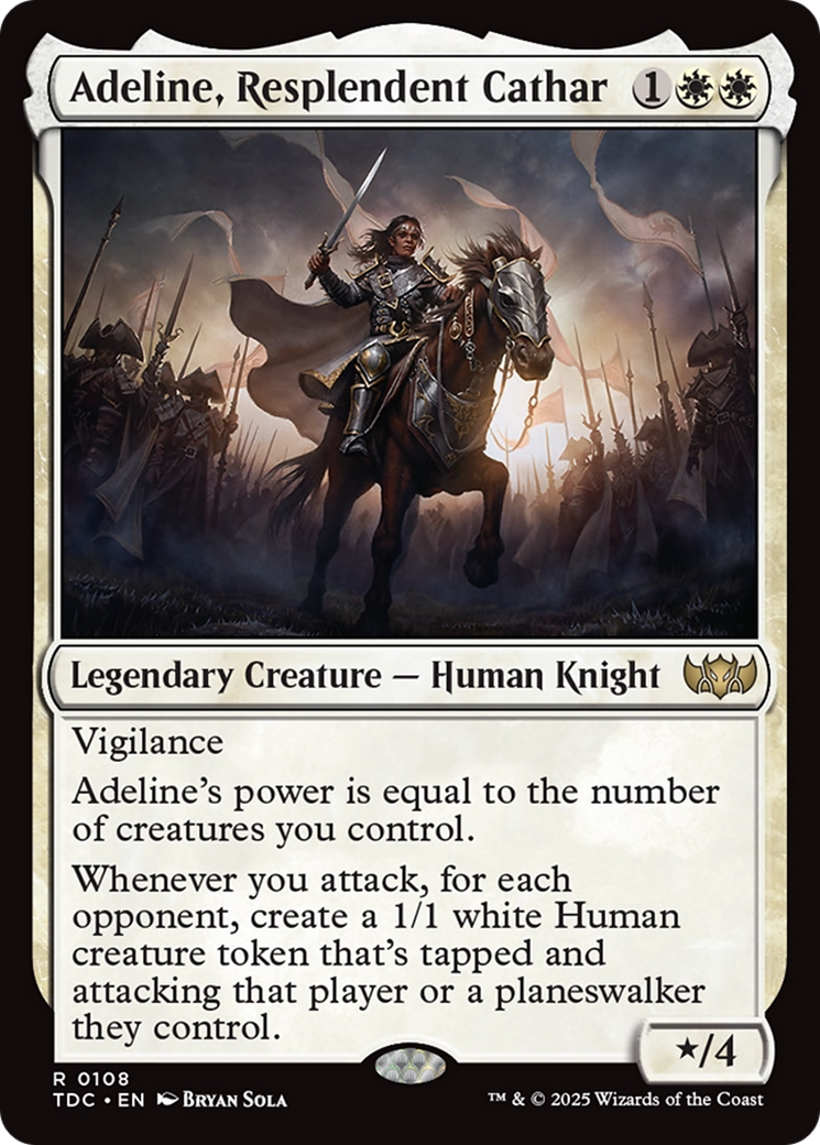 Adeline, Resplendent Cathar [Tarkir: Dragonstorm Commander] | Rock City Comics