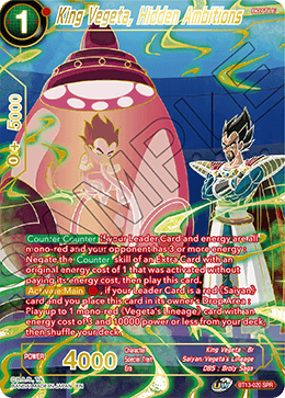 King Vegeta, Hidden Ambitions (SPR) (BT13-020) [Supreme Rivalry] | Rock City Comics