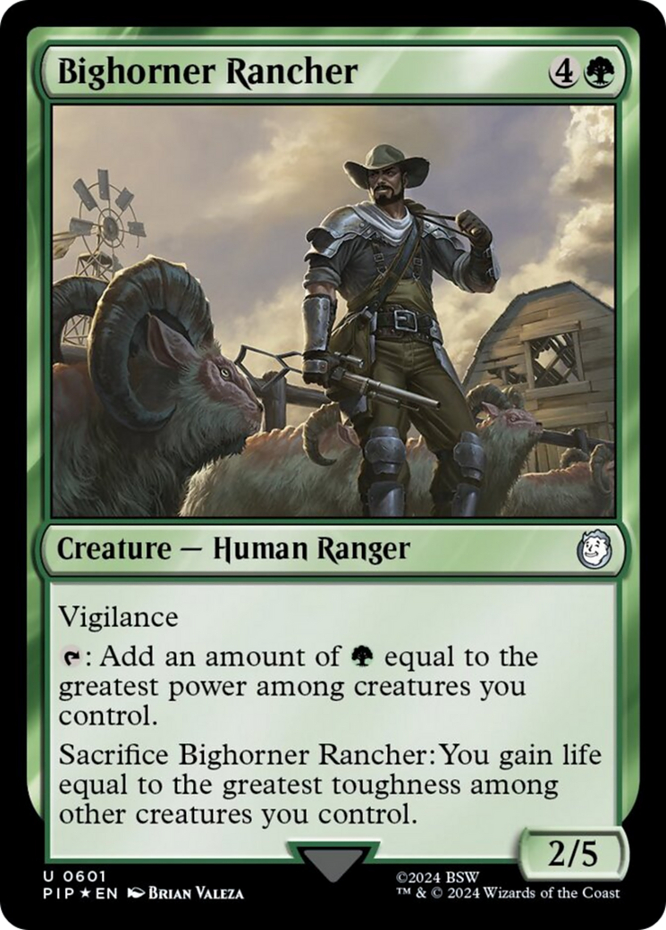 Bighorner Rancher (Surge Foil) [Fallout] | Rock City Comics