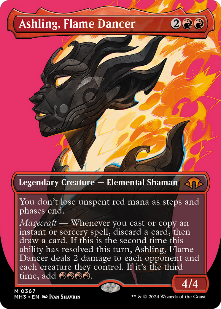 Ashling, Flame Dancer (Borderless) [Modern Horizons 3] | Rock City Comics