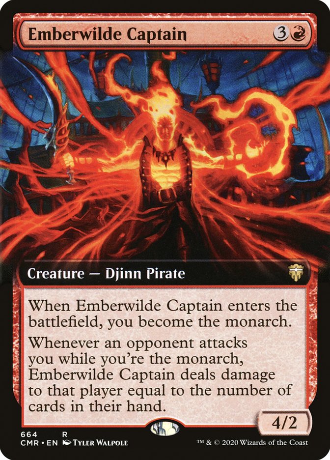 Emberwilde Captain (Extended Art) [Commander Legends] | Rock City Comics