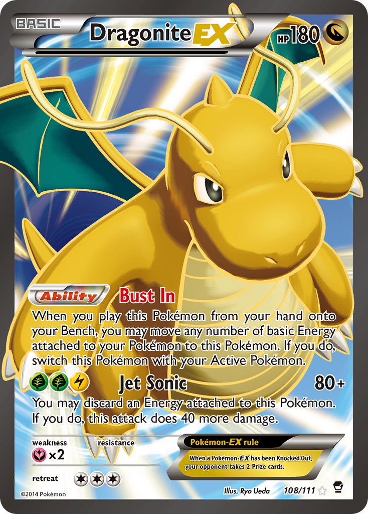 Dragonite EX (108/111) [XY: Furious Fists] | Rock City Comics