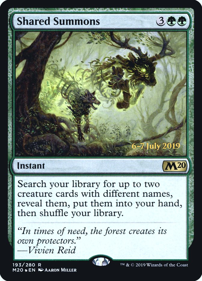 Shared Summons [Core Set 2020 Prerelease Promos] | Rock City Comics